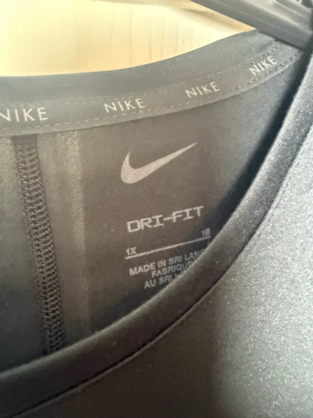 Nike Dri Fit Long‎ Sleeve Black Athletic Tee
